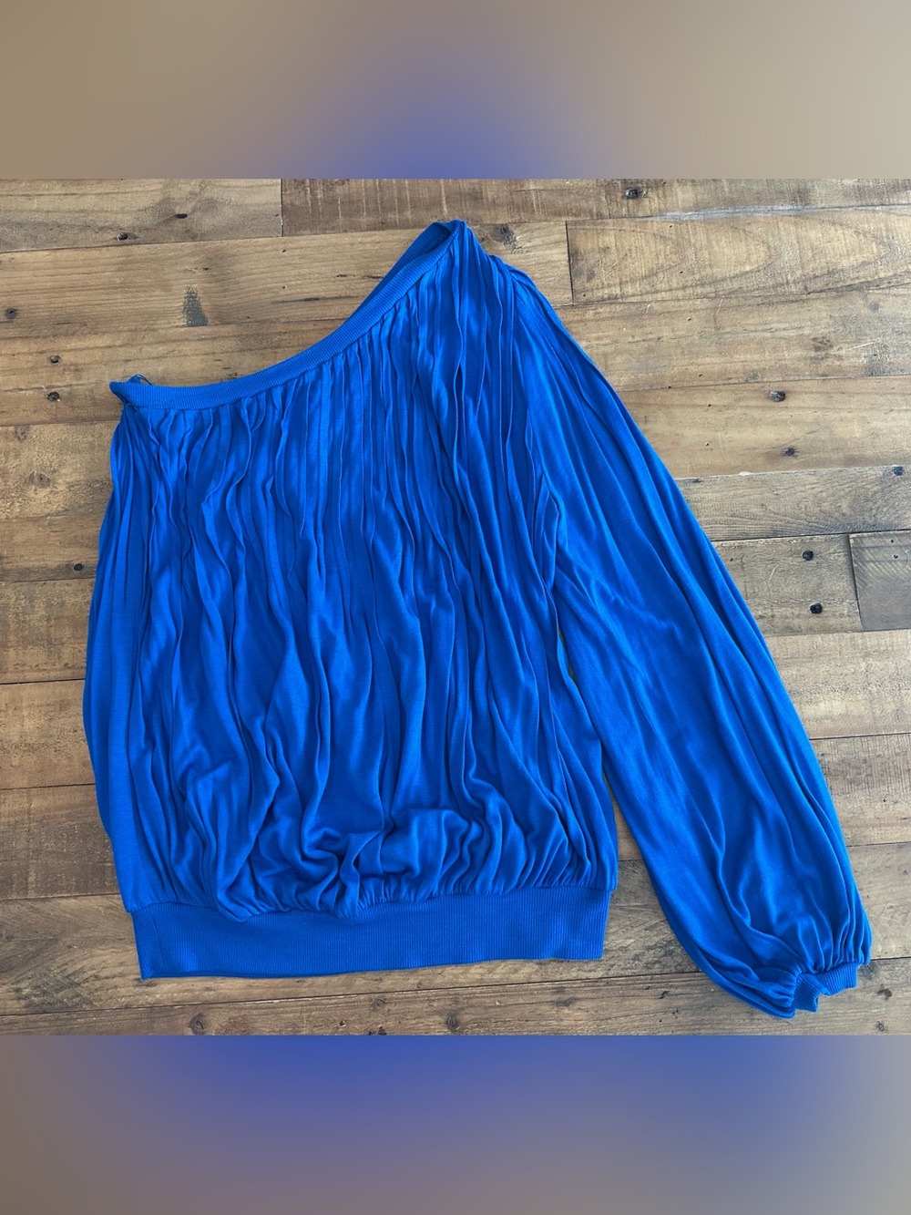 Robert Rodriguez Blue One-Shoulder Top Size XS